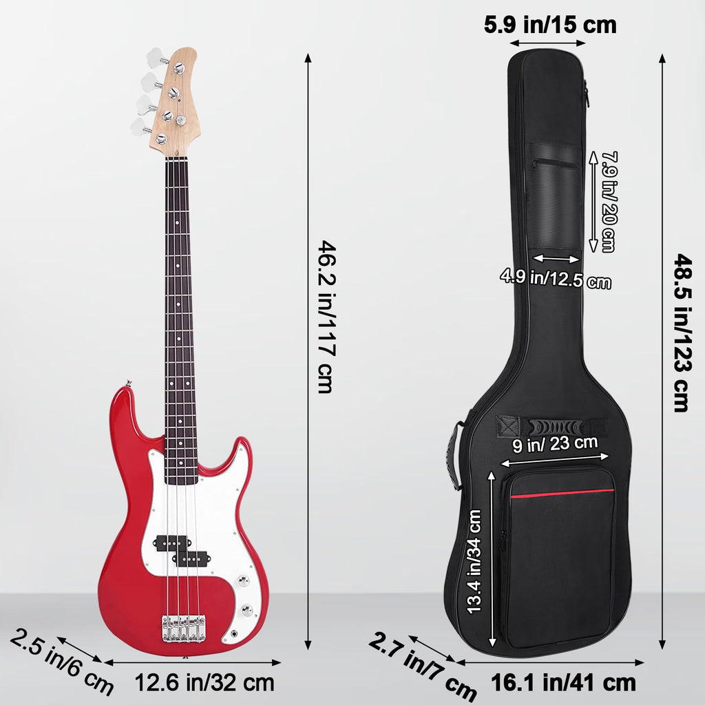 7mm Padding Waterproof Electric Bass Guitar Bag C92132