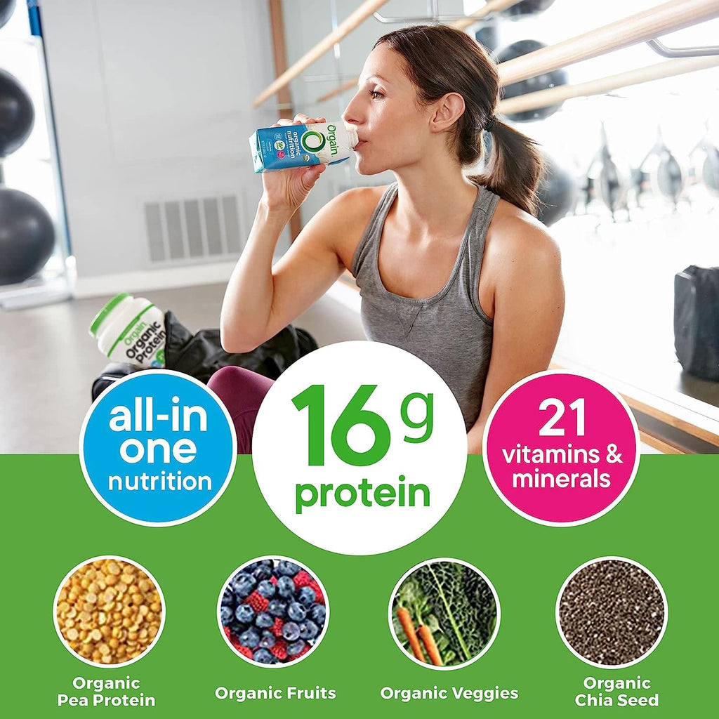 Organic Vegan Plant Based Nutritional Shake, Chocolate Vanilla, 11 Fl Oz (Pack of 4) F48255