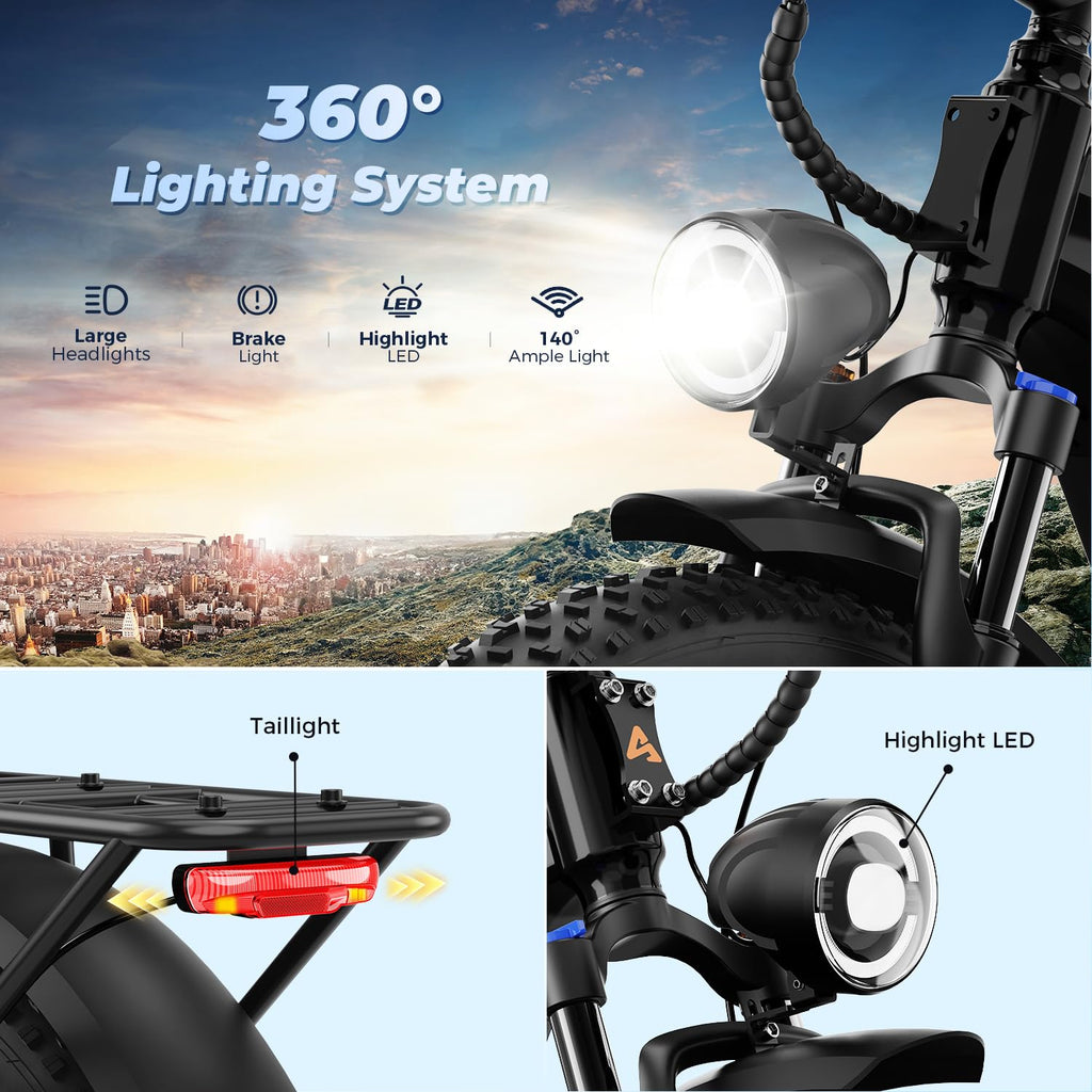 Electric Bike 26 x 4 Fat Tires C336
