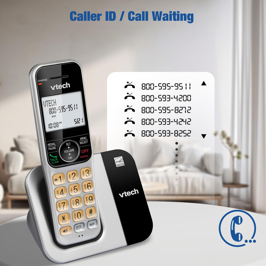 2-Handset Cordless Phone System with Call Block C41210