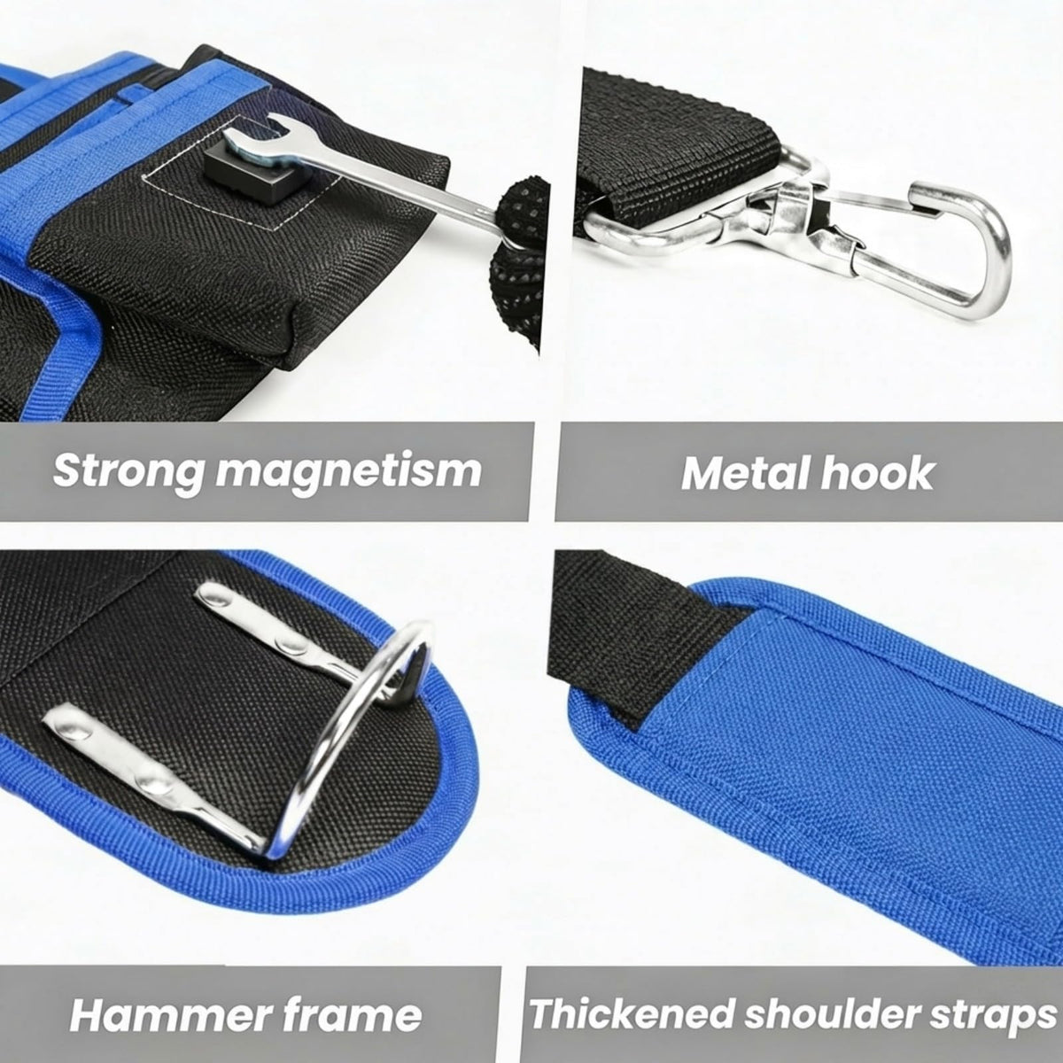 Heavy Duty Magnetic Tool Belt with Suspenders L31133