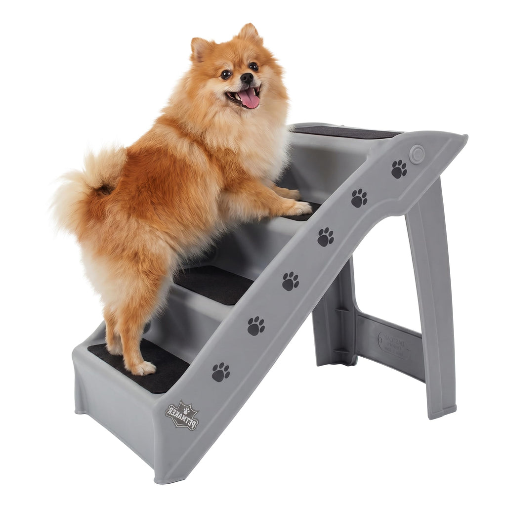 Lightweight Durable Plastic Dog Stairs Z733385