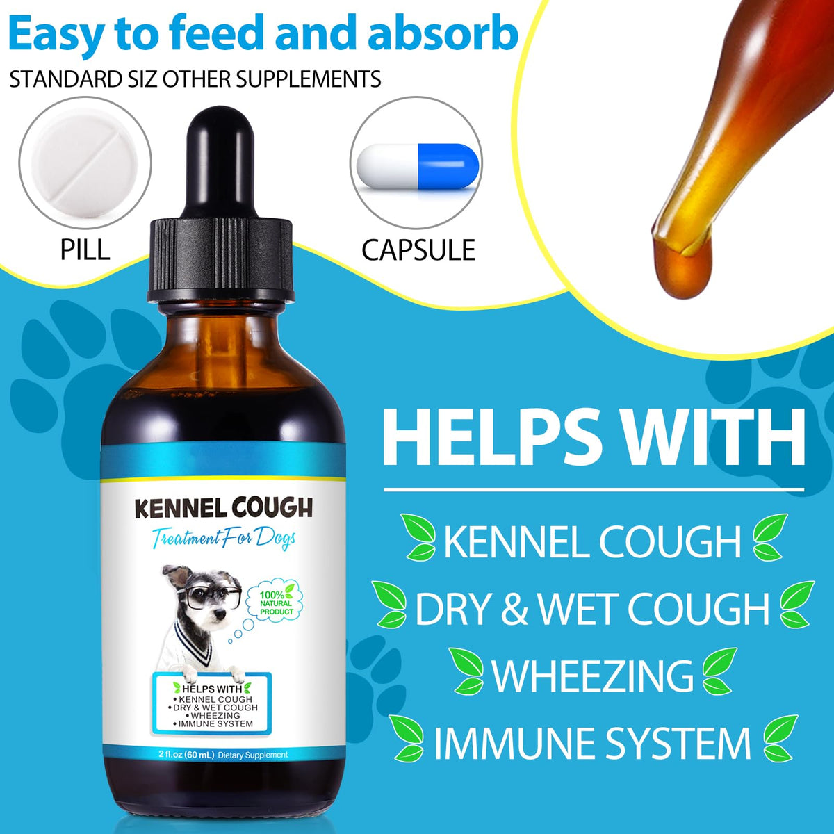 Kennel Cough Herbal Drops 2.02 Fl.oz / 60 ml N689