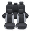 Leather Waterproof Car Seat Cover Full Set Black F47182