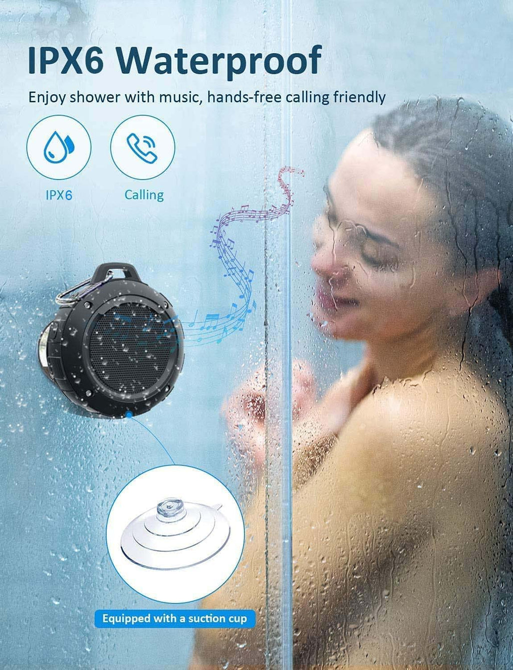 Waterproof Bluetooth Portable Mini Speaker with Subwoofer Q702