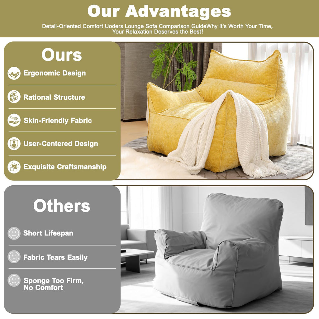 Fluffy Bean Bag Chair N716
