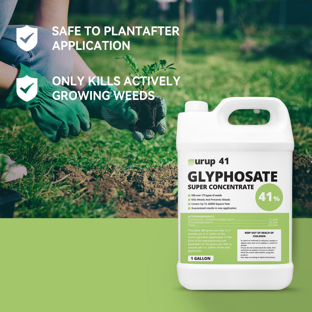 Glyphosate Weed & Grass Killer 1 Gallon O44874
