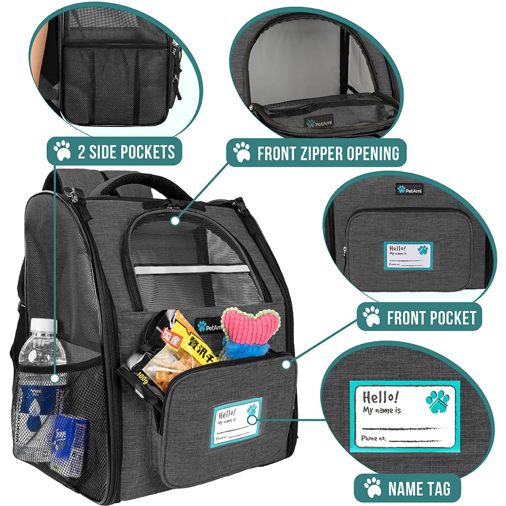 Charcoal Dog Backpack Carrier F51886