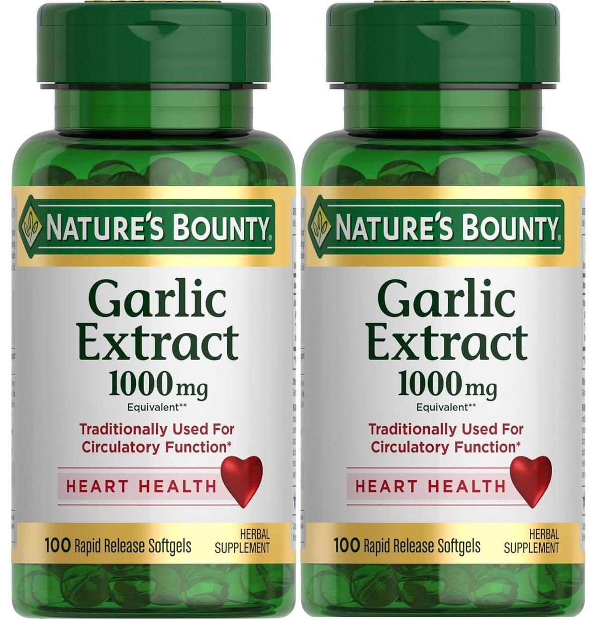 Garlic Extract 1000 mg Softgels Pack of 2 G5013