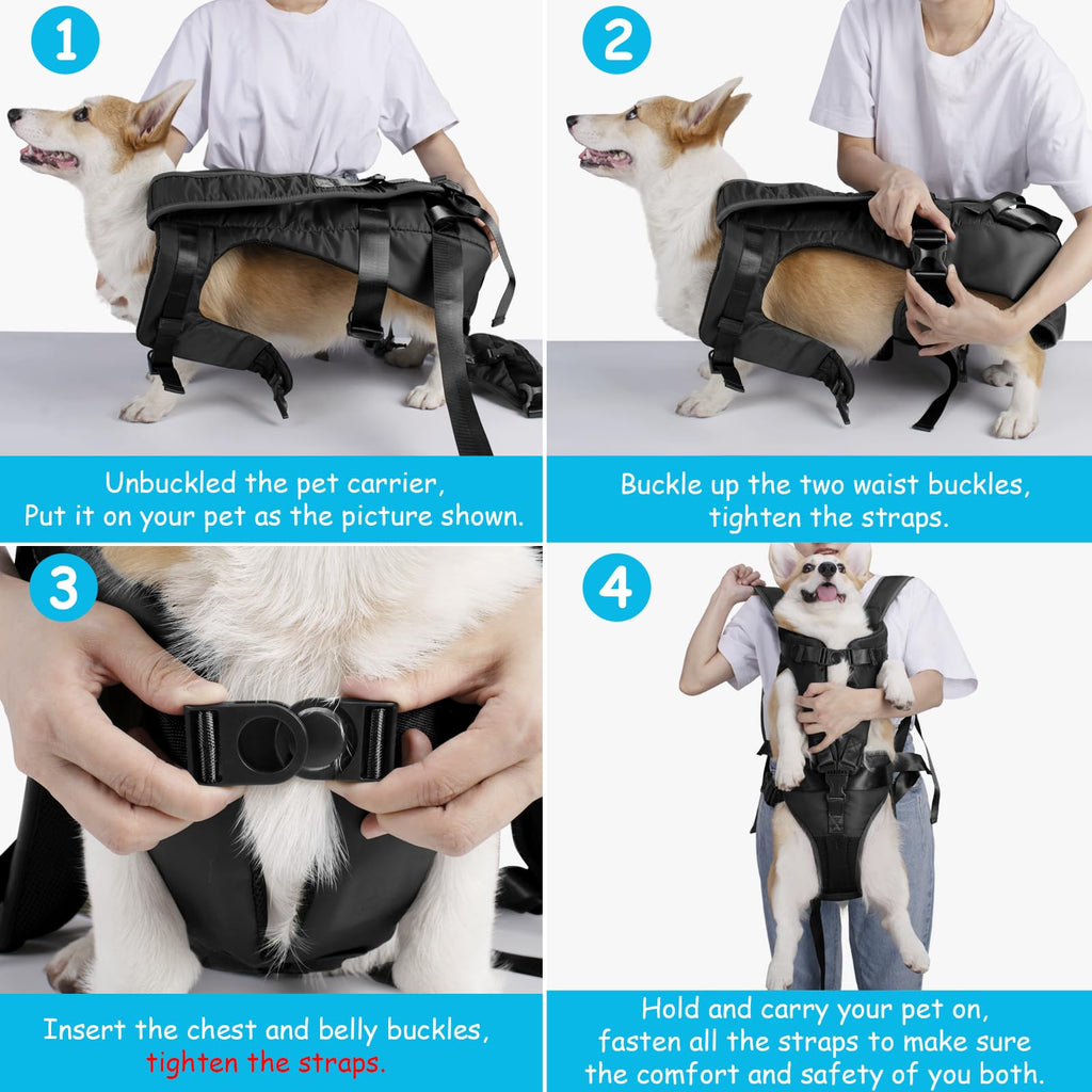 Adjustable Legs Out Dog Carrier Backpack Y180403
