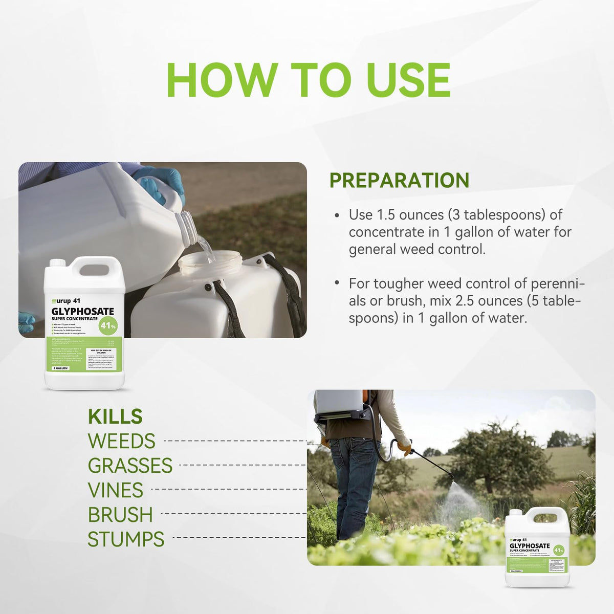 Glyphosate Weed & Grass Killer 1 Gallon O44874