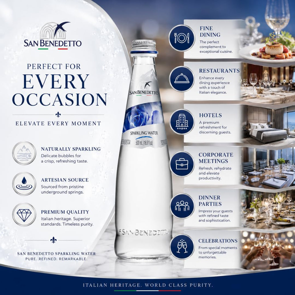 Sparkling Mineral Water 500 mL 20 Pack Glass Bottles R2665