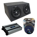 Dual 12" Sub Box and Amplifier J636744