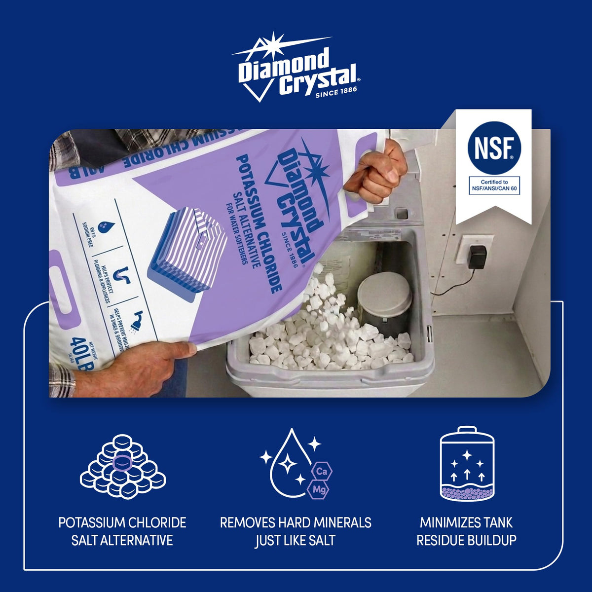 Potassium Chloride Salt Alternative 40 Pounds X348