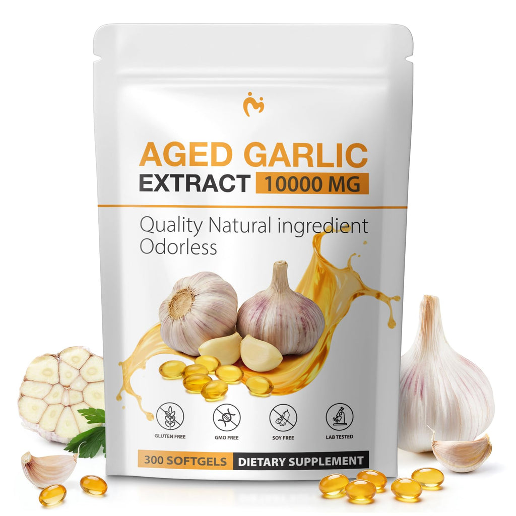 Odorless Garlic Supplements 300 Softgels D136486