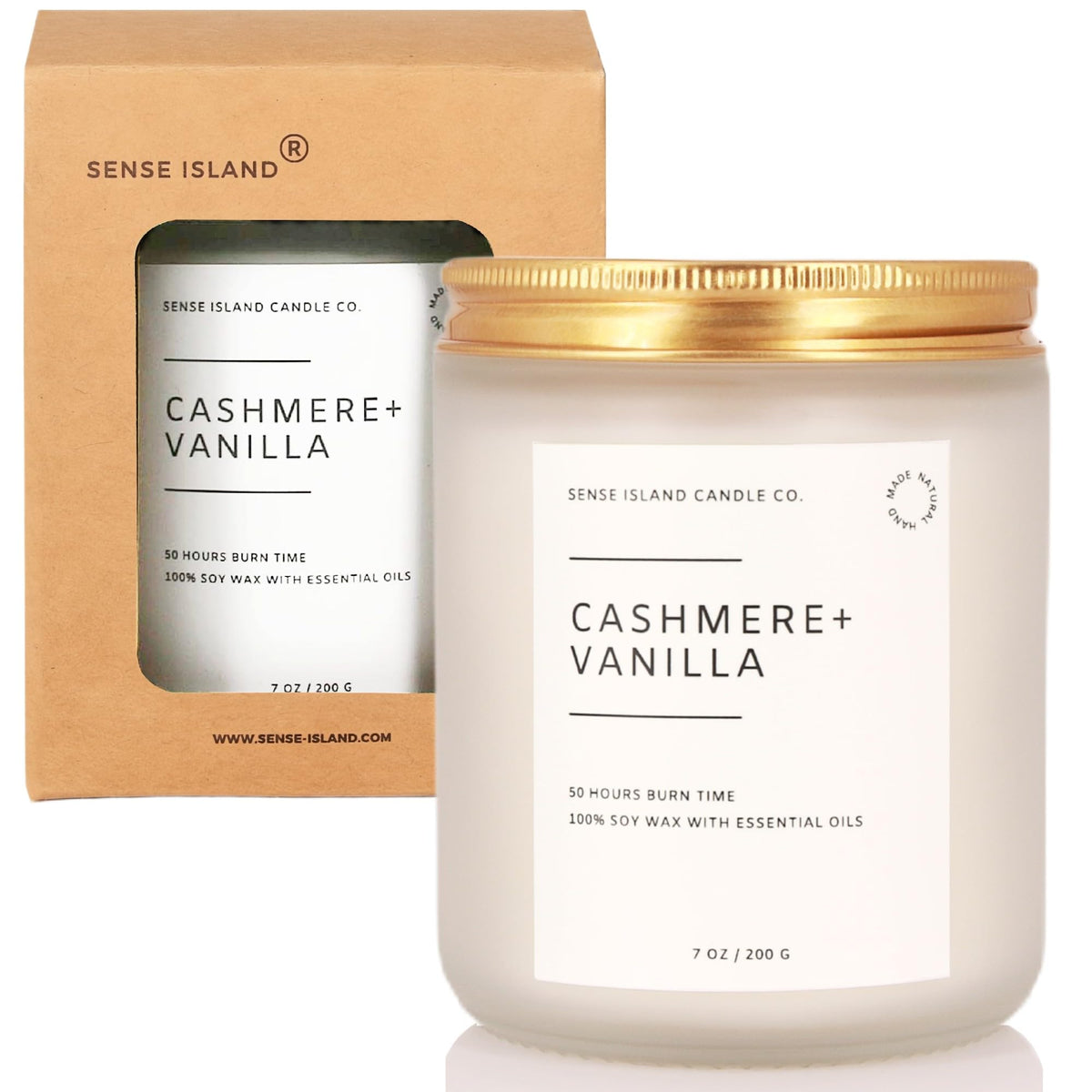 Vanilla Cashmere Scented Soy Wax Candle A231