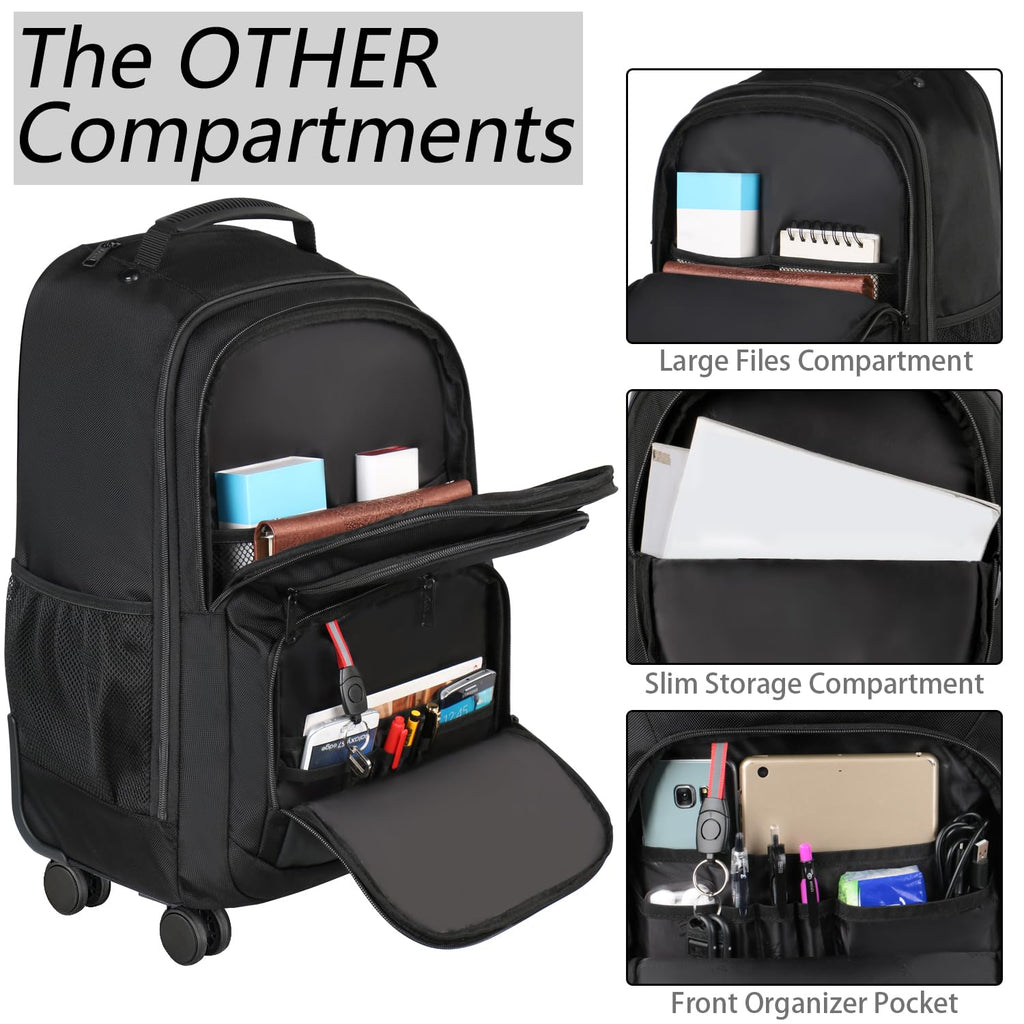 Rolling Backpack with 4 Wheels P1453