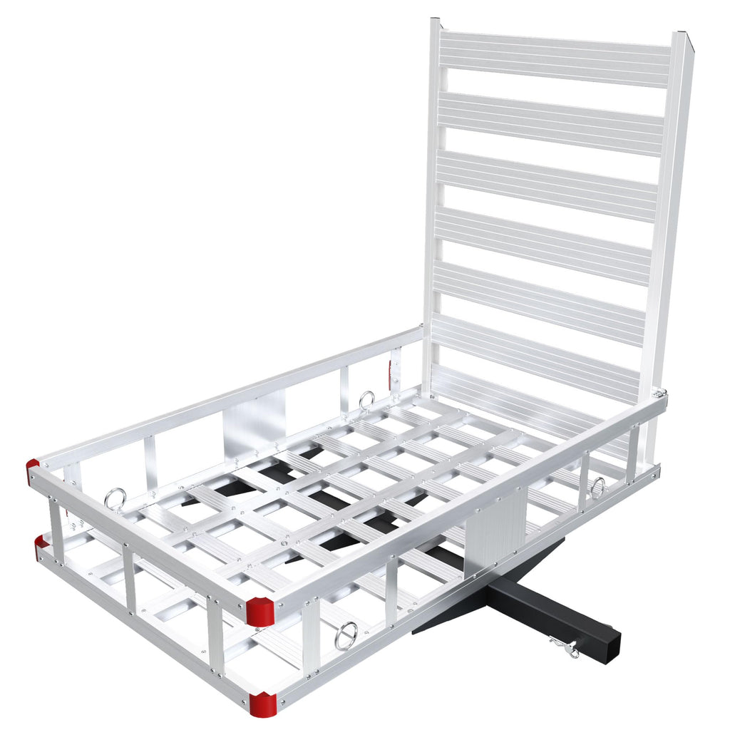 Aluminum Hitch Cargo Carrier with Ramp, 50" x 29.5" x 8.7", 500lbs Capacity R993