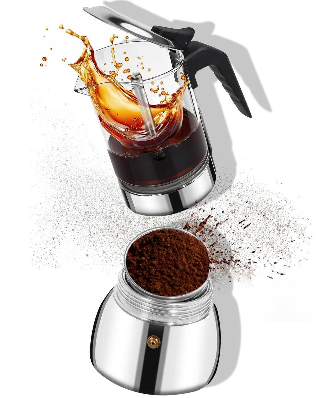 9 Cup 15 oz Stovetop Espresso Moka Pot H1342