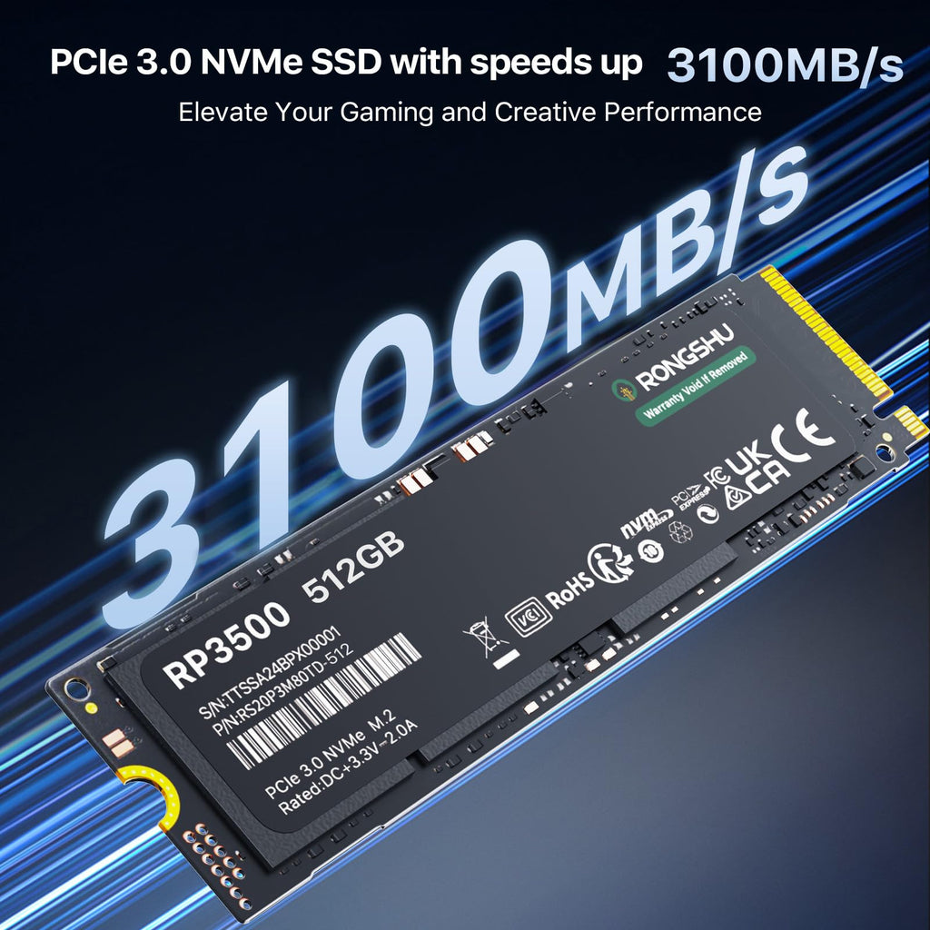 512GB NVMe M.2 PCIe Gen 3×4 Internal SSD P651