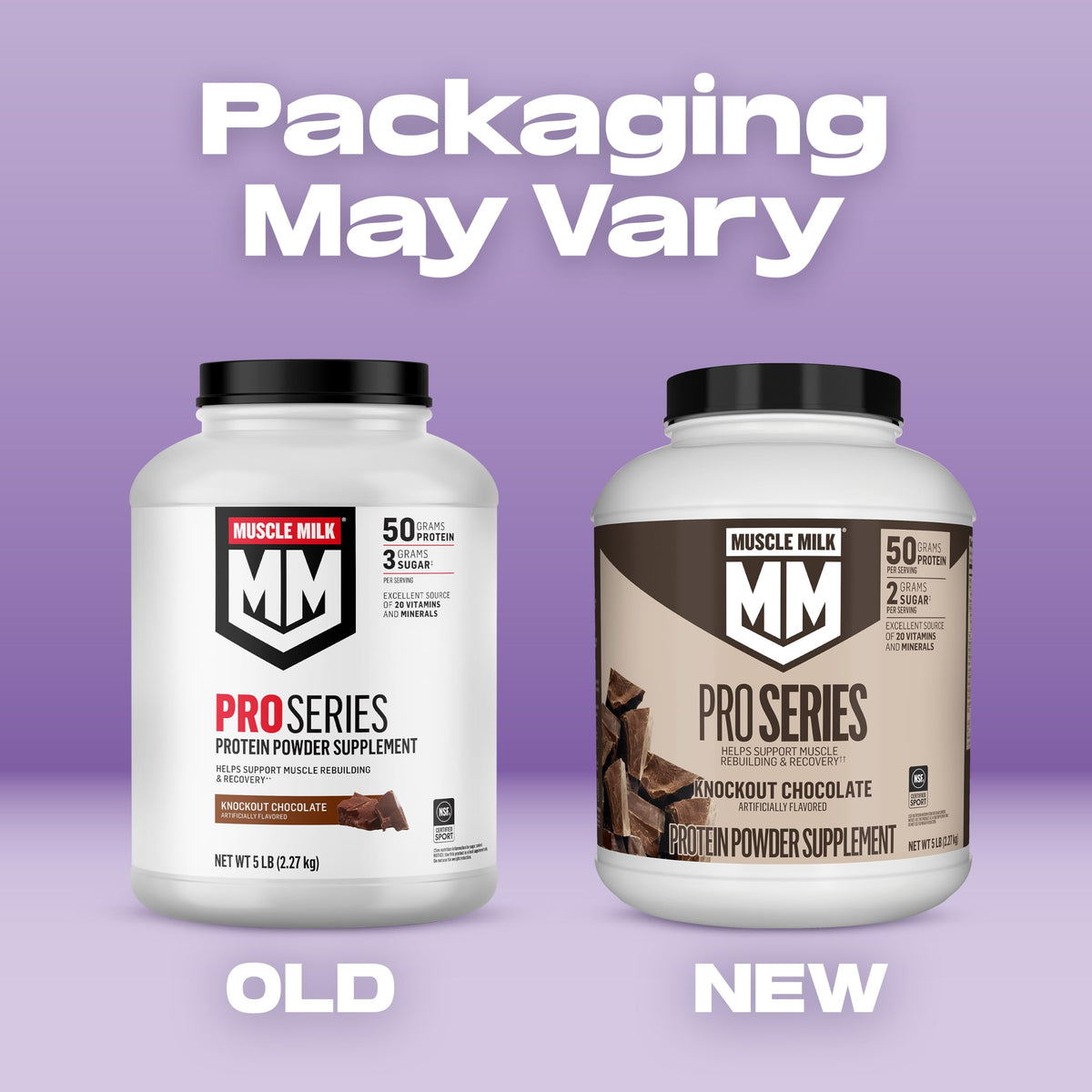 Knockout Chocolate Protein Powder, 5 Pound, 50g Protein C890