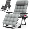 Zero Gravity Reclining Camping Lounge Chair with Cup Holder G1251