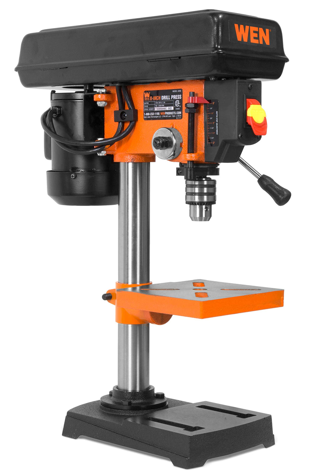 8-Inch 5-Speed Cast Iron Benchtop Drill Press with Vise I287351