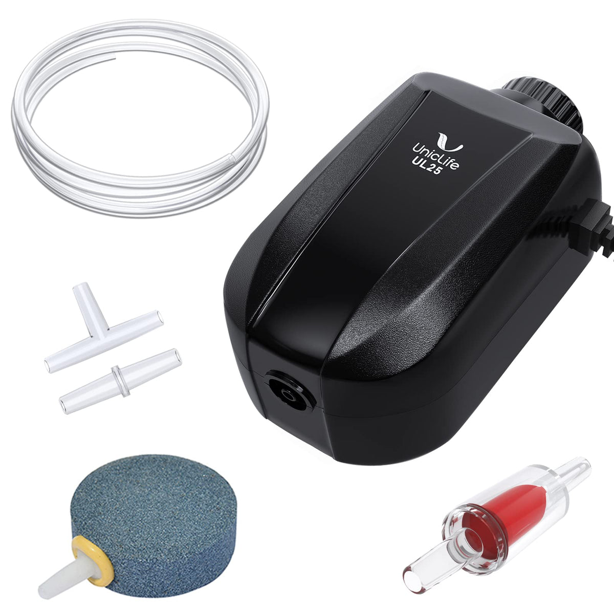 Aquarium Air Pump Dual Outlet Fish Tank Aerator E93780