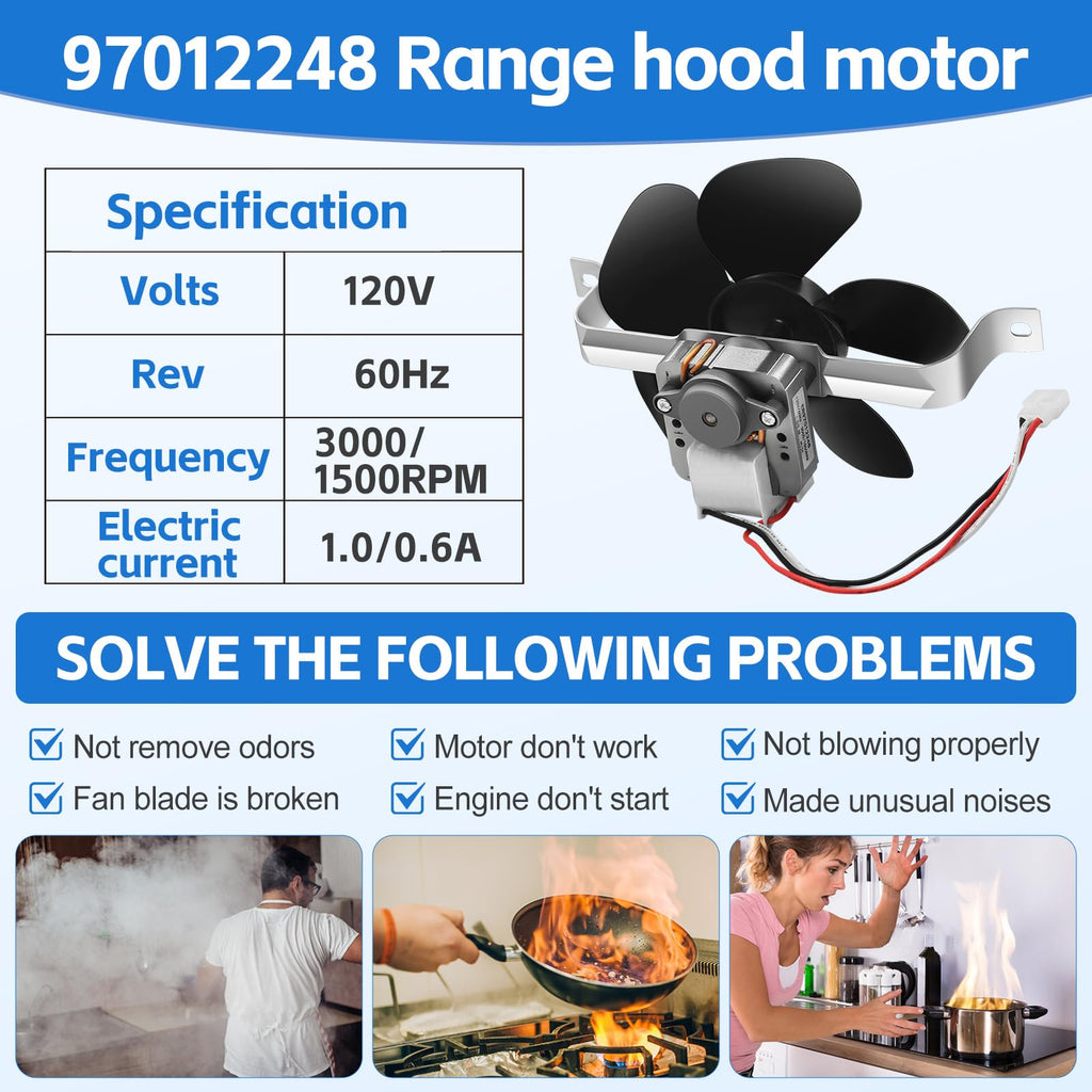 Range Hood Fan Motor Replacement Kit C517