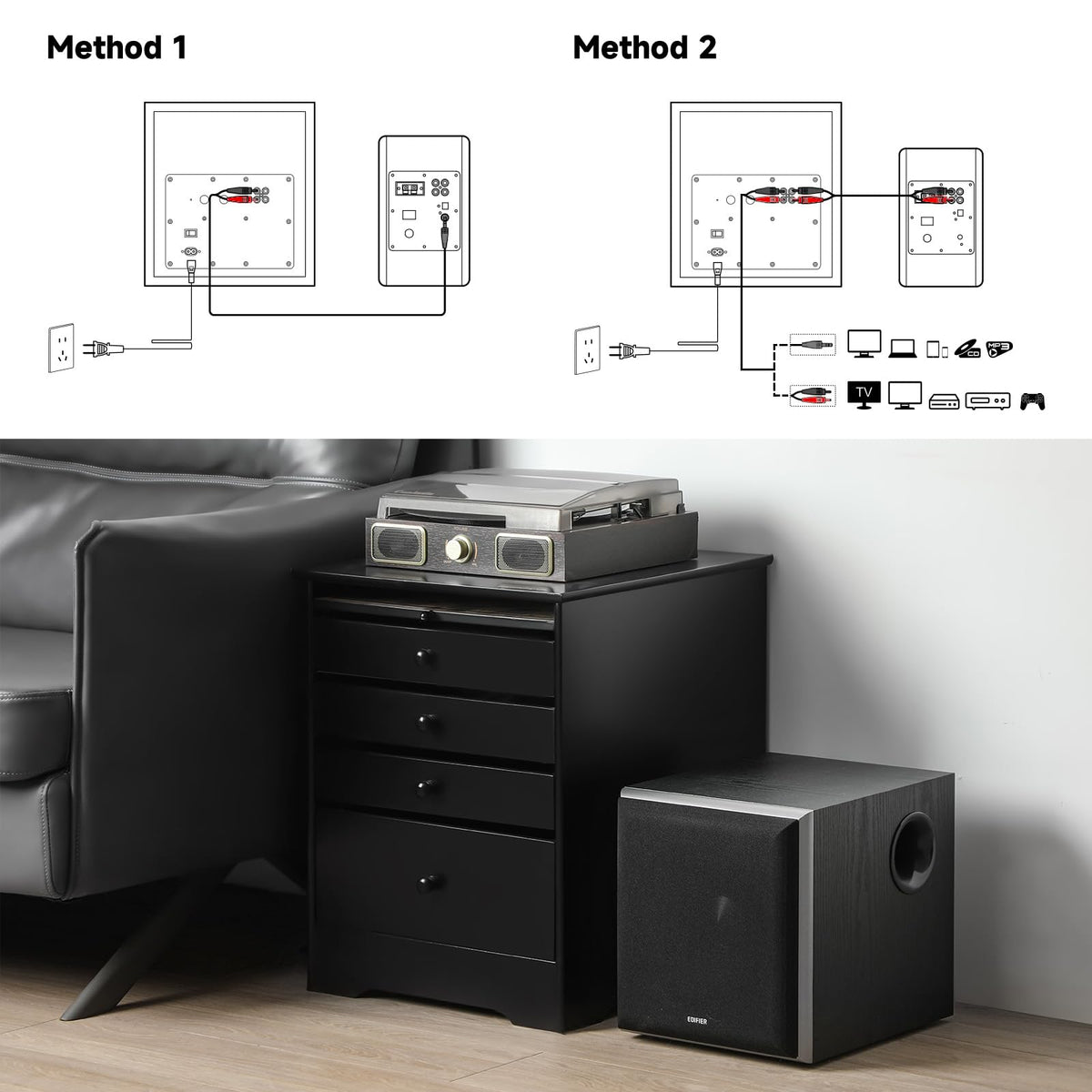 Powered Subwoofer with 8 inch Driver P2547