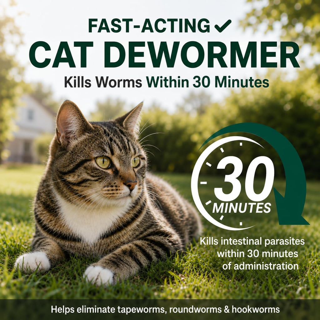 Cat Dewormer Liquid for Tapeworms, Roundworms and Hookworms B376