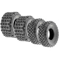 Set of 4 Sport ATV Tubeless Tires 19x7-8 Front & 18x9.5-8 Rear 4 Ply M351850
