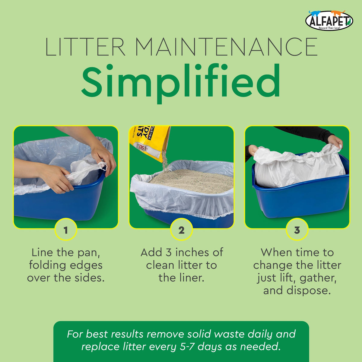 Elastic Cat Litter Box Liners, 13 Count Super Jumbo B247220