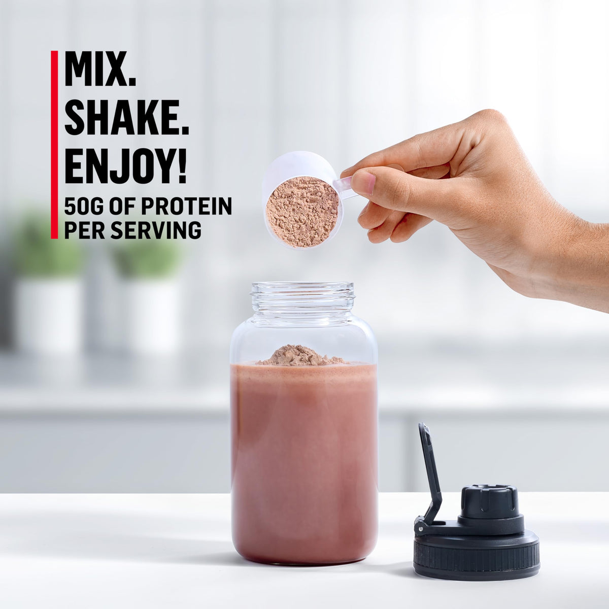 Knockout Chocolate Protein Powder, 5 Pound, 50g Protein C890