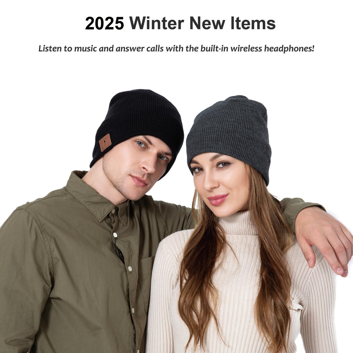 Bluetooth Knit Winter Cap with Microphone A4829