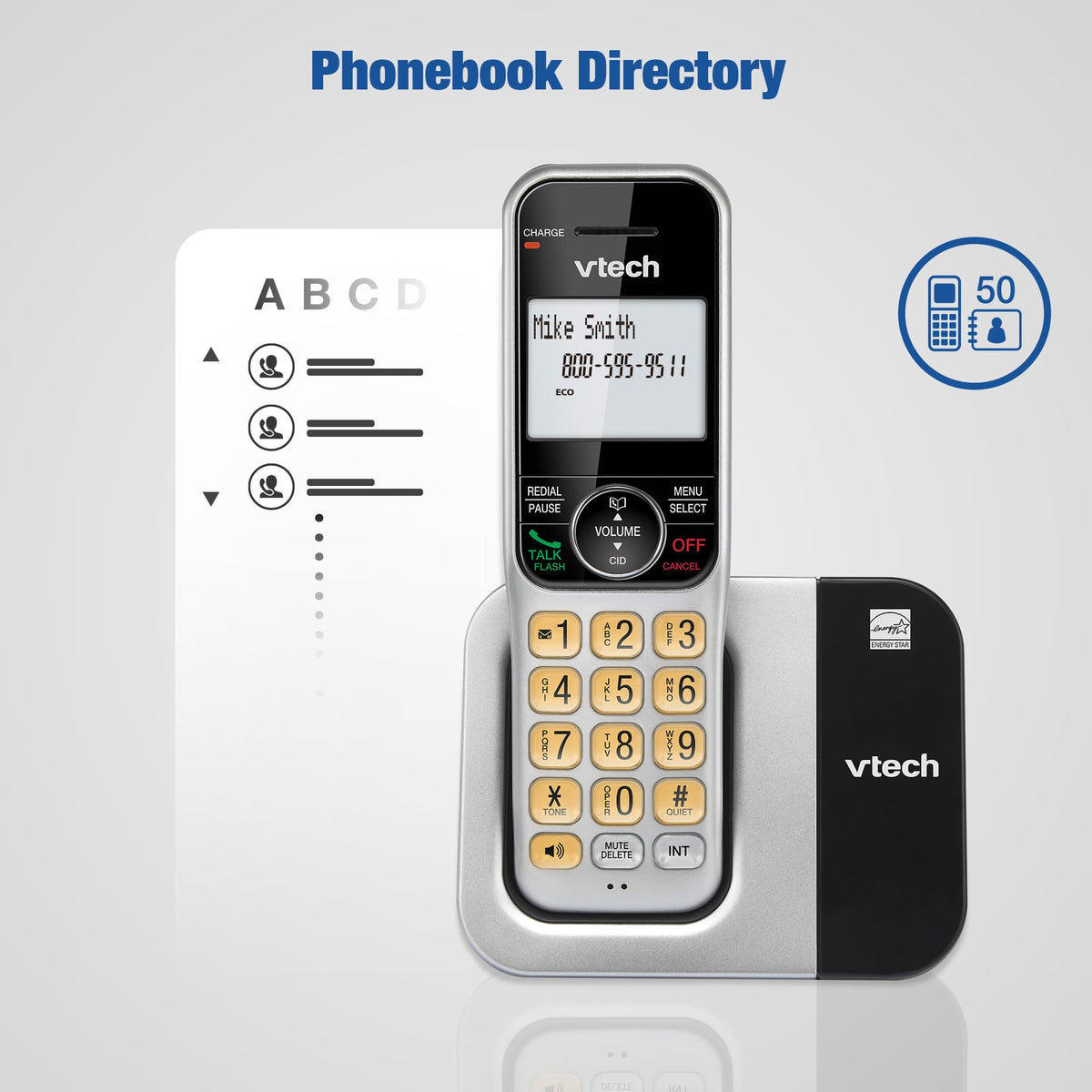 2-Handset Cordless Phone System with Call Block C41210