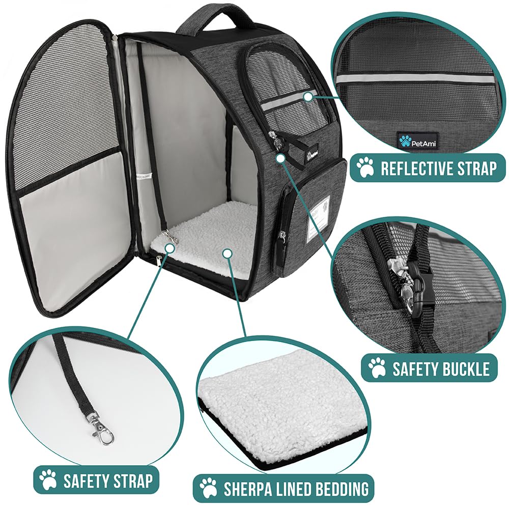 Charcoal Dog Backpack Carrier F51886