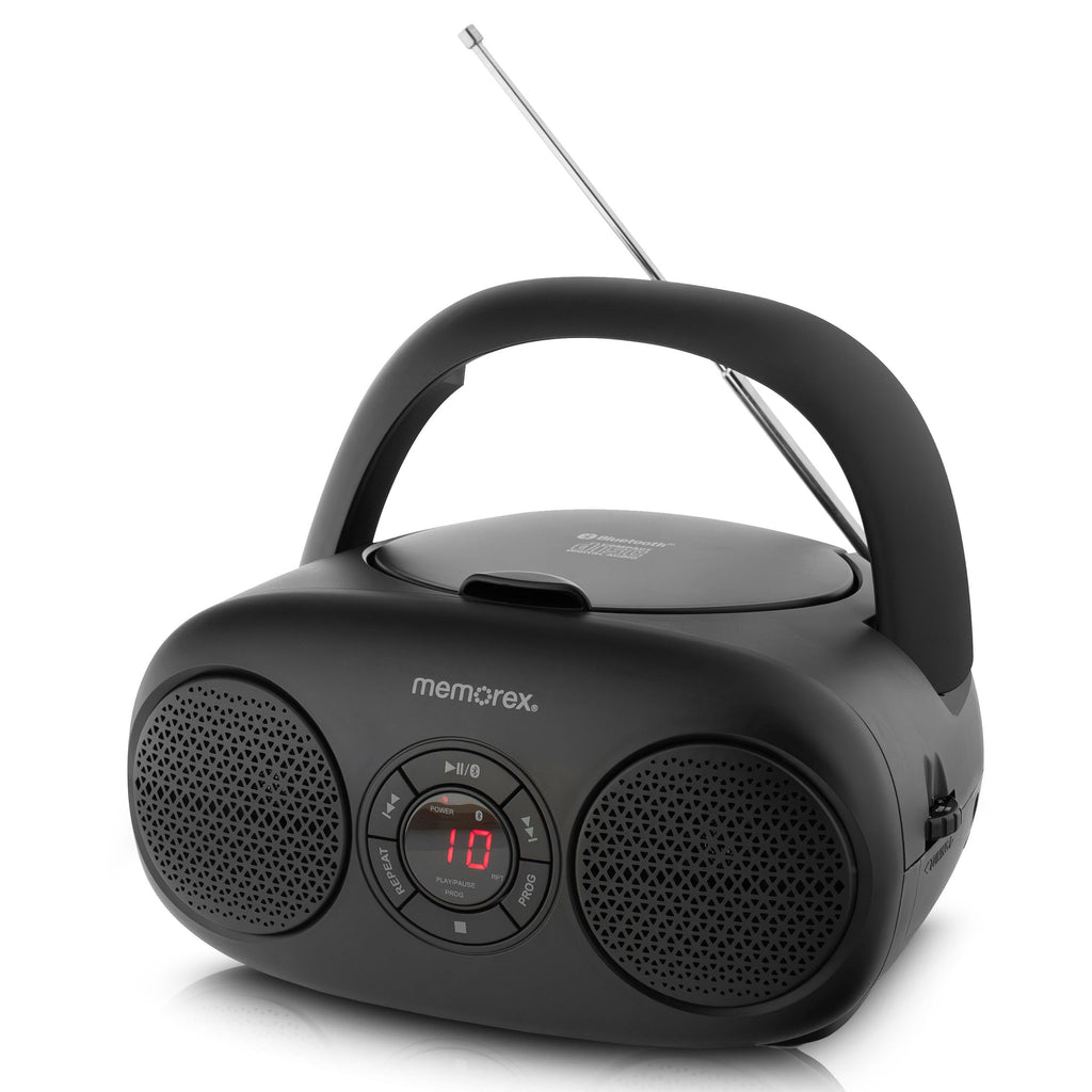 AM/FM Top Loading CD Player Portable Stereo with Auxiliary Input and LED Display T7304