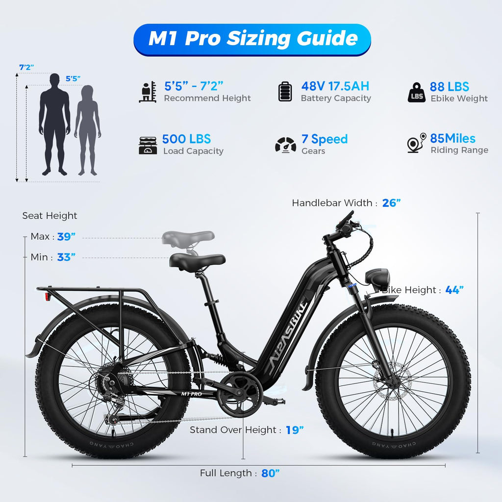 Electric Bike 26 x 4 Fat Tires C336