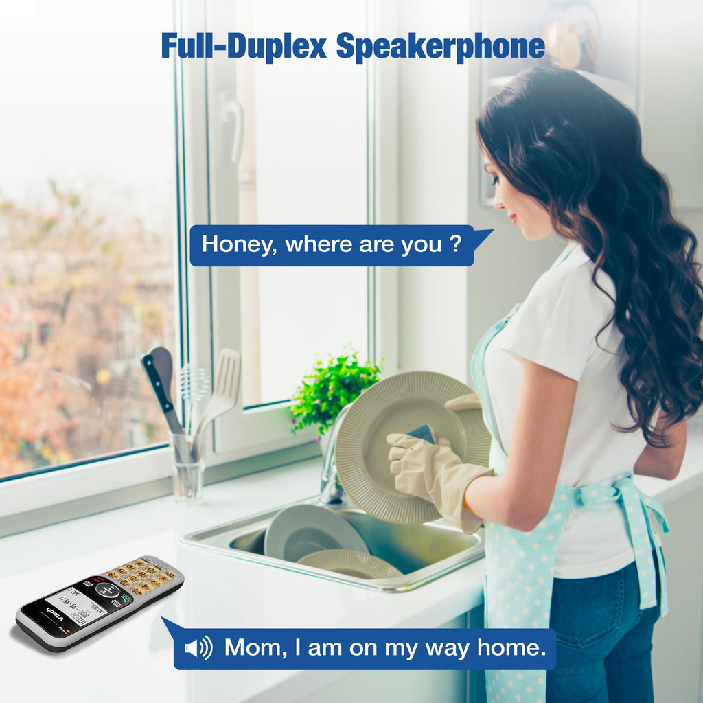 2-Handset Cordless Phone System with Call Block C41210