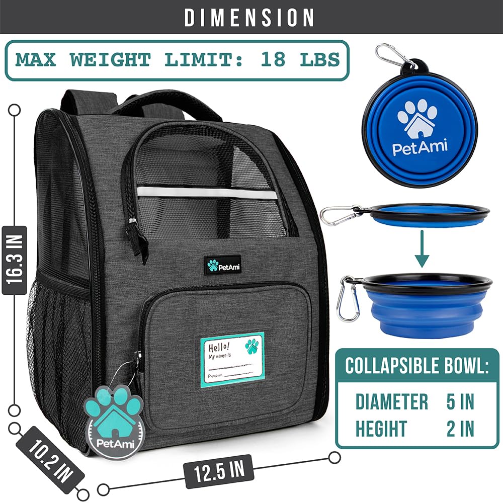 Charcoal Dog Backpack Carrier F51886