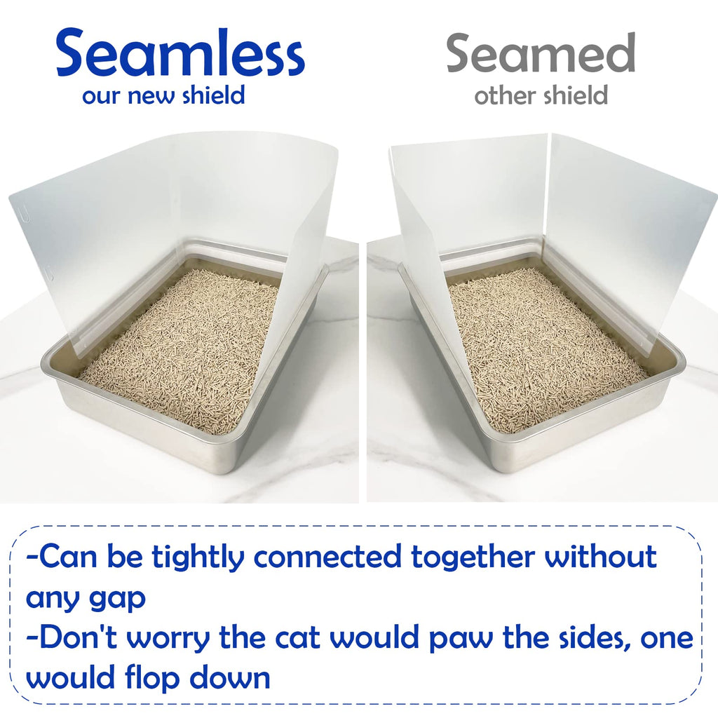 Connectable Cat Litter Box Pee Shield Splash Guard S5429