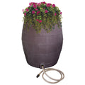 50-Gallon Whiskey Rain Barrel with Planter and Diverter W449