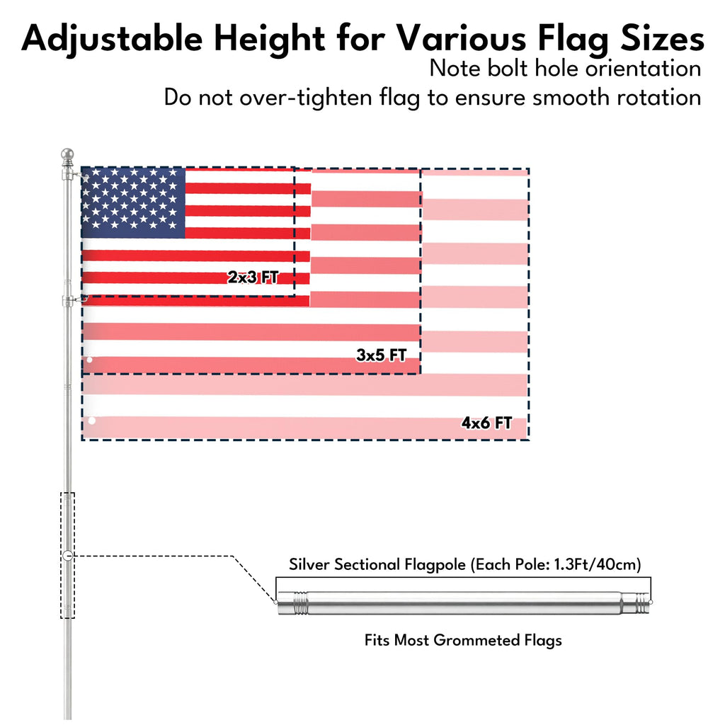 5FT Heavy Duty Flag Pole G682