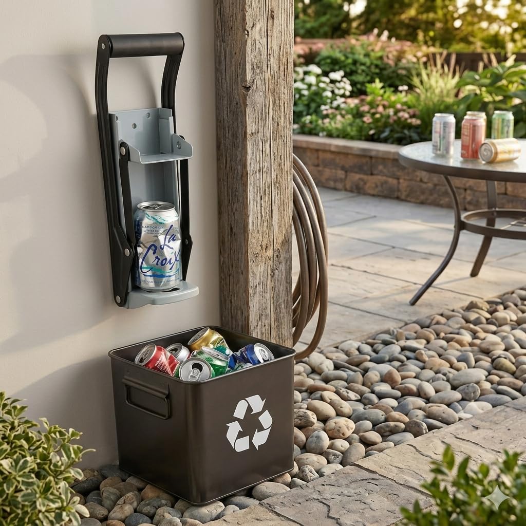 12oz 16oz Wall Mounted Aluminum Can Crusher L9718