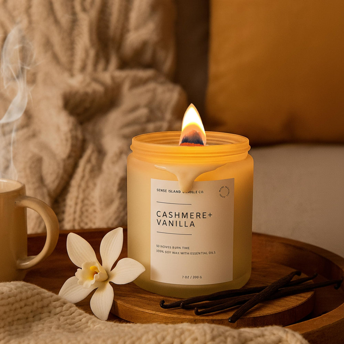 Vanilla Cashmere Scented Soy Wax Candle A231