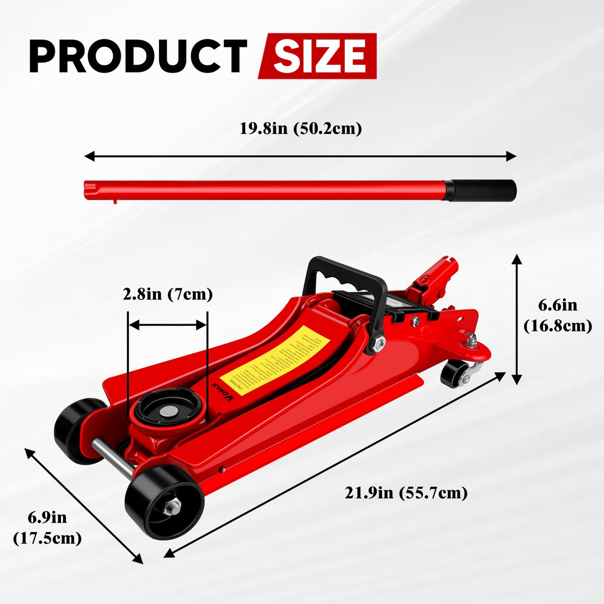 2.5 Ton Low-Profile Hydraulic Floor Jack J11286