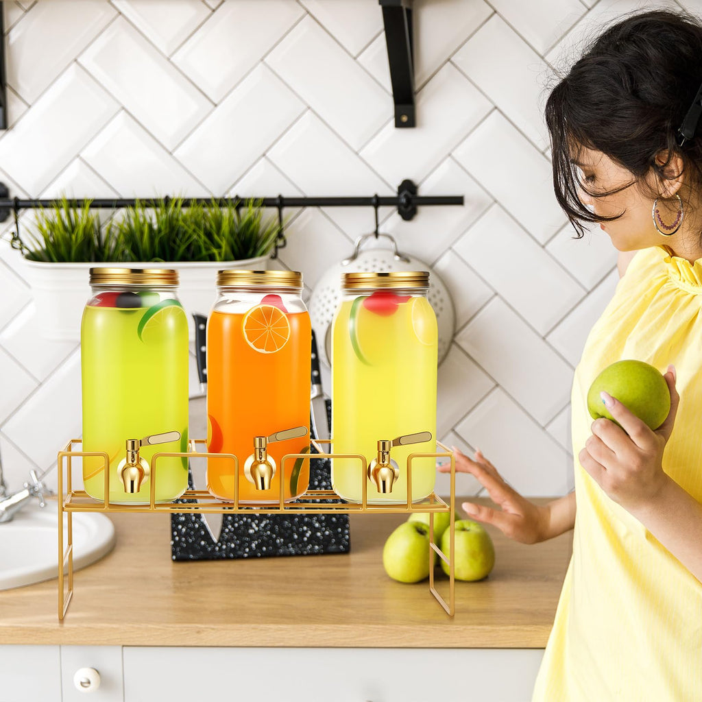 80 oz Glass Beverage Dispenser with Stand Y17180