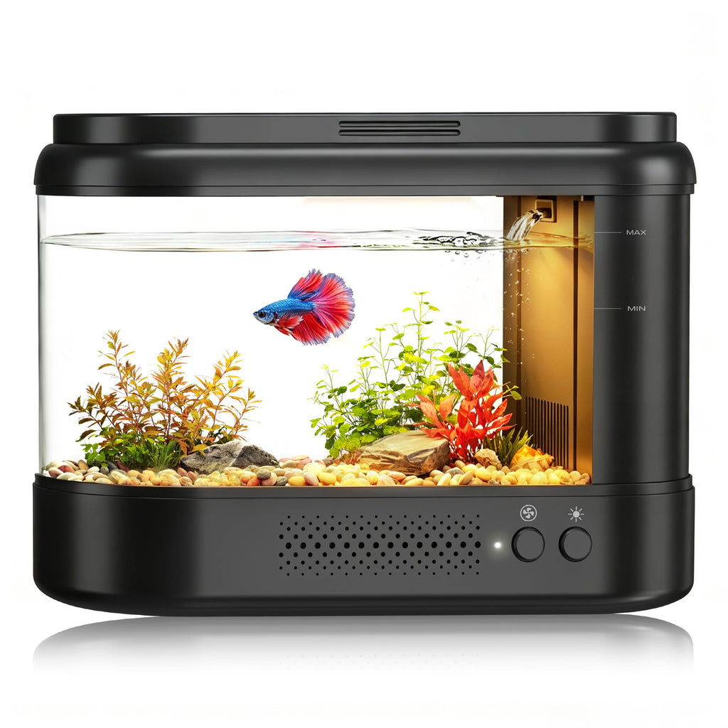 Black 1 Gallon Acrylic Aquarium Kit W774