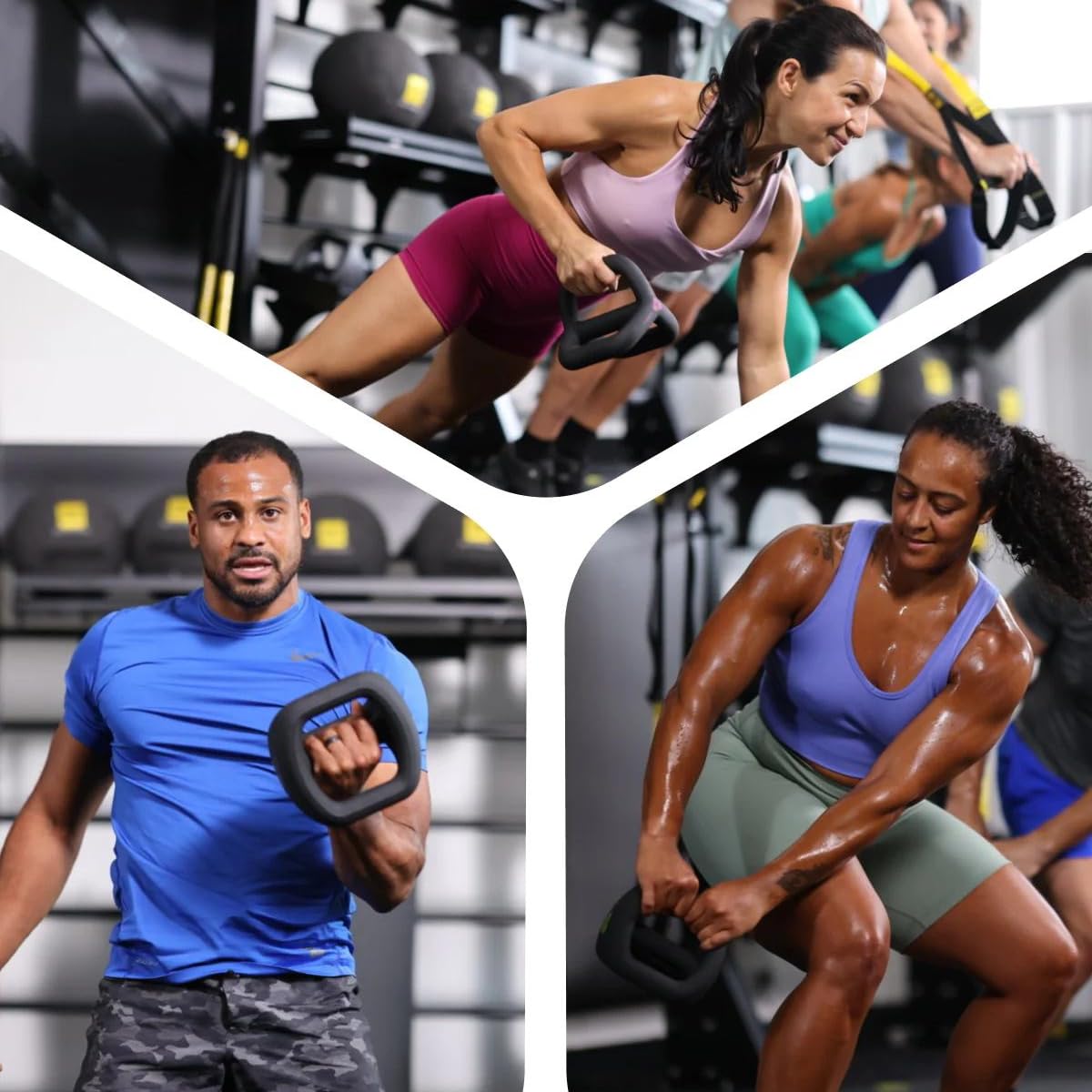 3-in-1 Kettlebell, Dumbbell and Push Up Bar Workout Equipment U81580